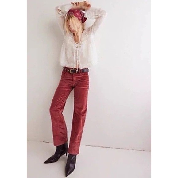 WE THE FREE Risk Taker High Rise Straight Corduroy Pants Women's Sz 29 NEW $128 - Picture 13 of 16